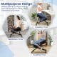 Adjustable Ergonomic Kneeling Chair with Upgraded Gas Spring Rod and Thick Foam Cushions