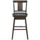 24/29 Inch 360 Degree Swivel Classic Wooden Counter Height Bar Stool