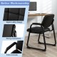 Upholstered Waiting Room Chair with Armrest and Ergonomic Backrest