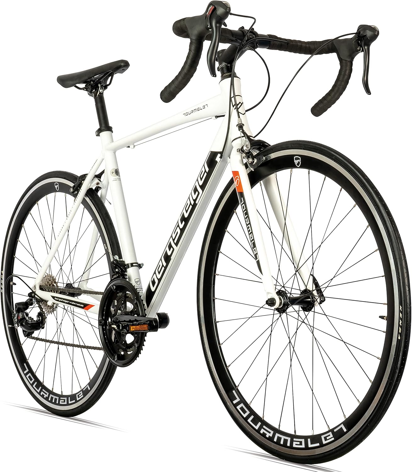 Bergsteiger Tourmalet 28 tommer landevejscykel, aluminium gravelbike med Shimano 14-gears-kredsløb, vægt kun 11 kg, Gravelcykel egnet til mænd og kvinder fra 170 cm