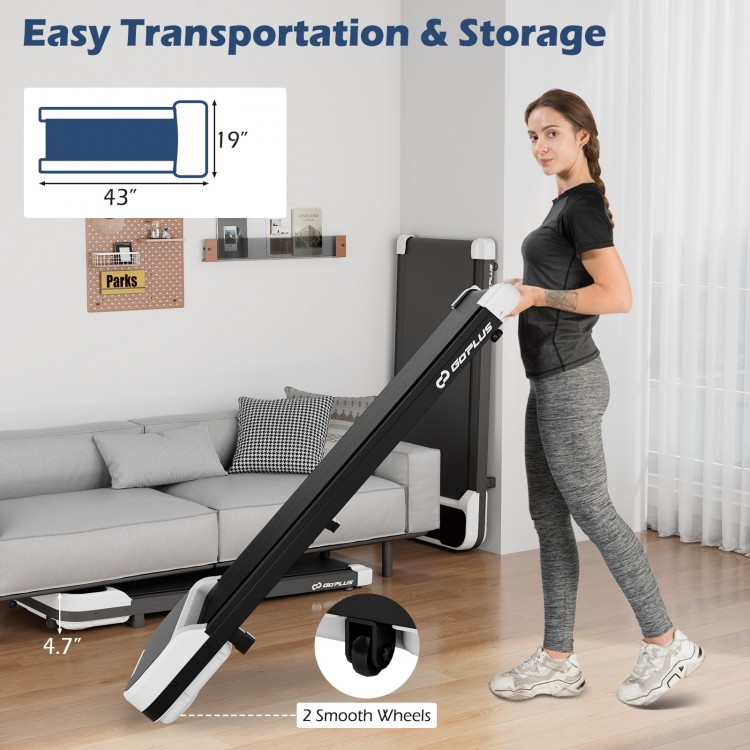 2.5HP Under Desk Treadmill with Remote Control and 3 Countdown Modes