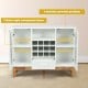 Wood Wine Storage Cabinet with Sideboard and Console