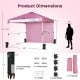 10 x 10 Feet Foldable Commercial Pop-up Canopy with Roller Bag and Banner Strip