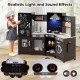 Corner Wooden Play Kitchen with Lights and Sounds Large Pretend Play Kitchen Set