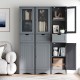 Tall Floor Storage Cabinet with 2 Doors and 1 Drawer for Bathroom