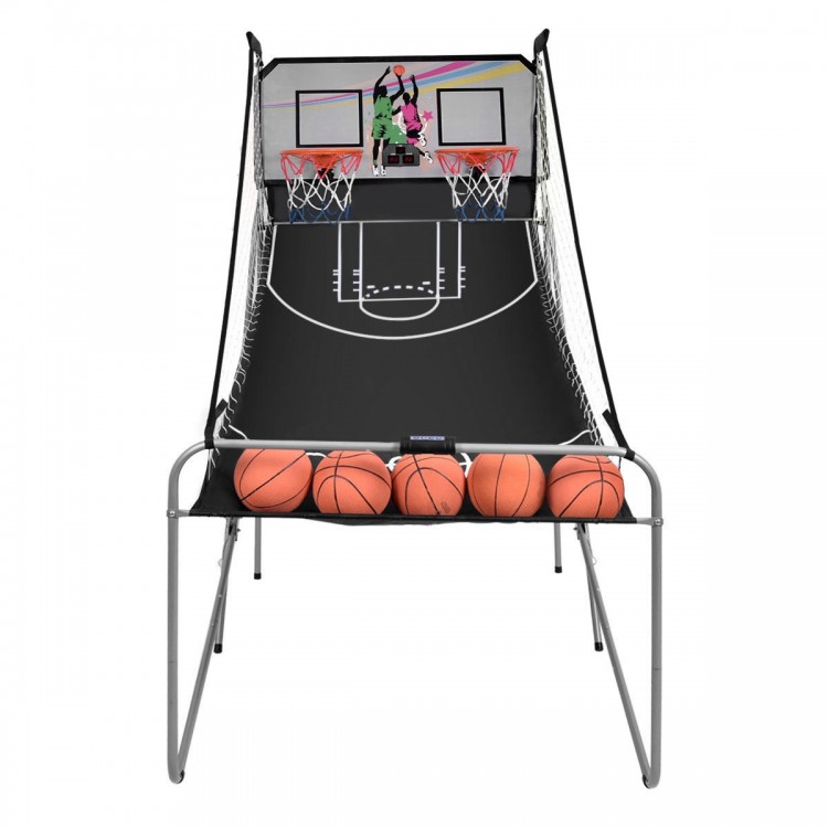 Indoor Double Electronic Basketball Game with 4 Balls