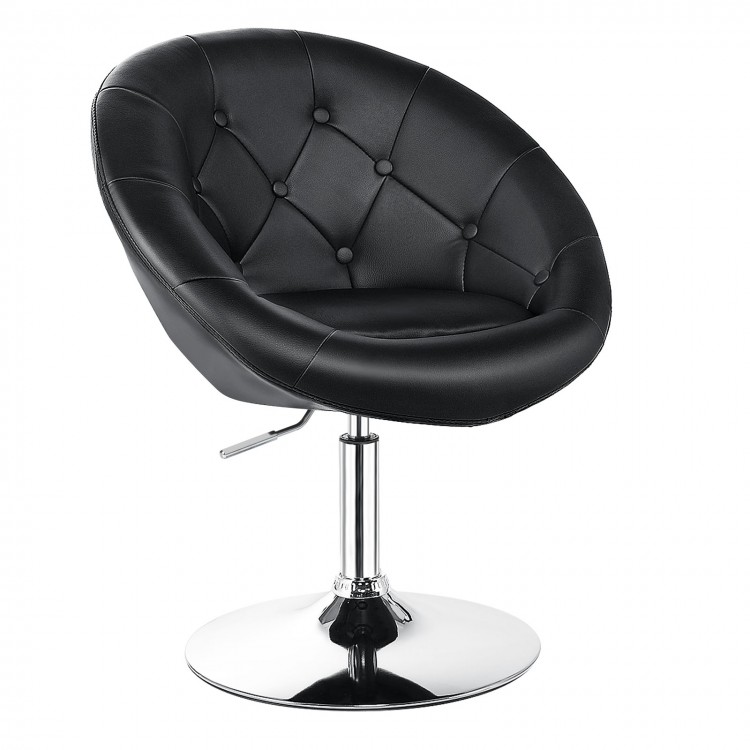 1 Piece Adjustable Modern Swivel Round Tufted