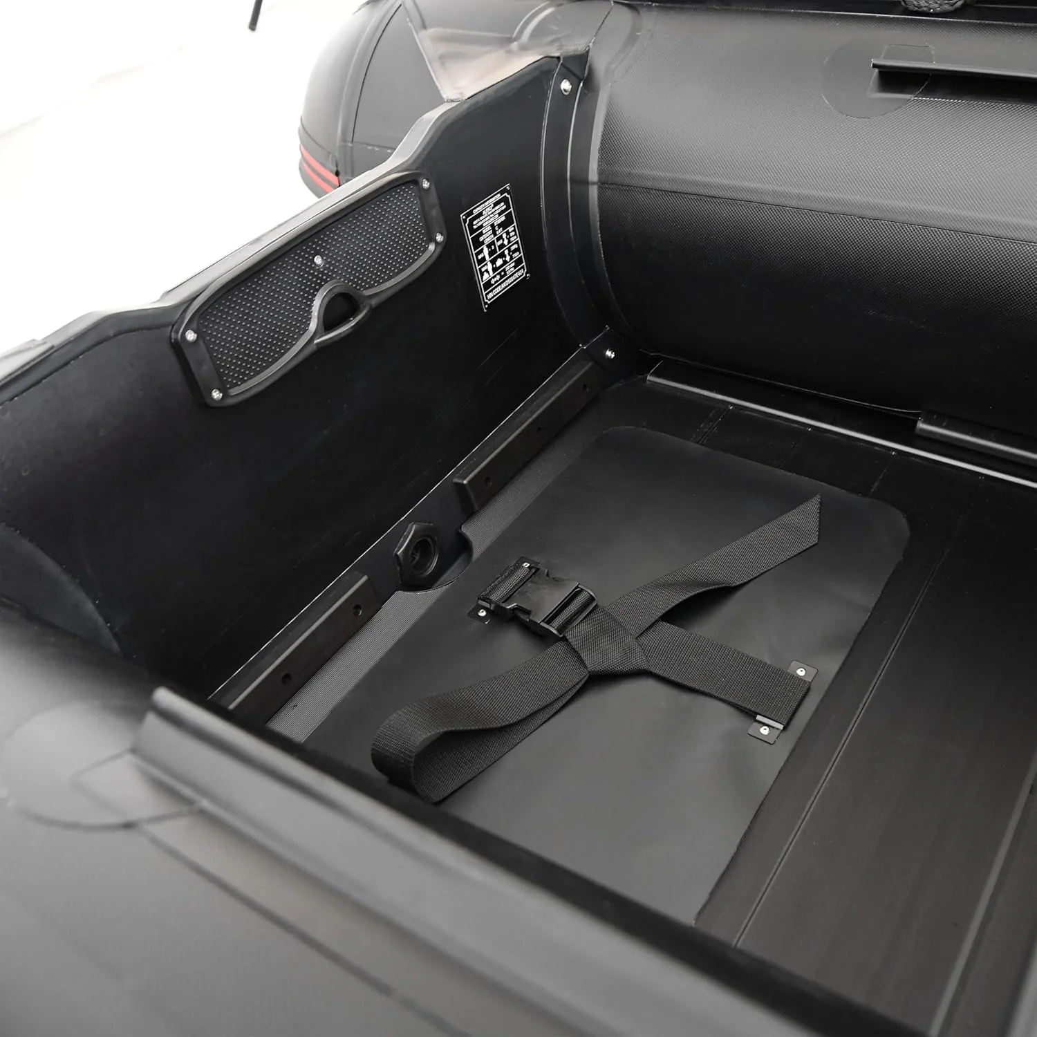 Inflatable Boat | Yacht Dinghy Tender Raft | Multi Person Fishing Boat | Aluminum Floor Oars | Fishing Rod Holders | Heavy-Duty PVC | 2024 Model |