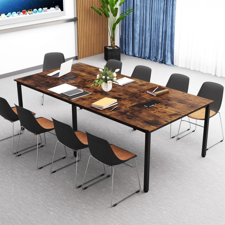 8 FT Conference Room Table Large Meeting Table Seats up to 10 People