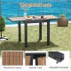 31.5-63 Inches Extendable Patio Table for 4-6 People