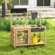 Mud Kitchen Playset with Sink and Plants Observation Room