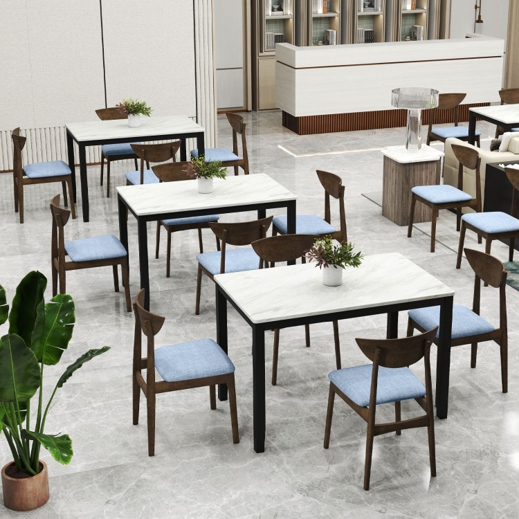 Wooden Dining Chair Set of 2 with Rubber Wood Leg