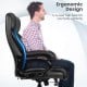 PU Leather Massage Office Chair with Thick Foam Cushion