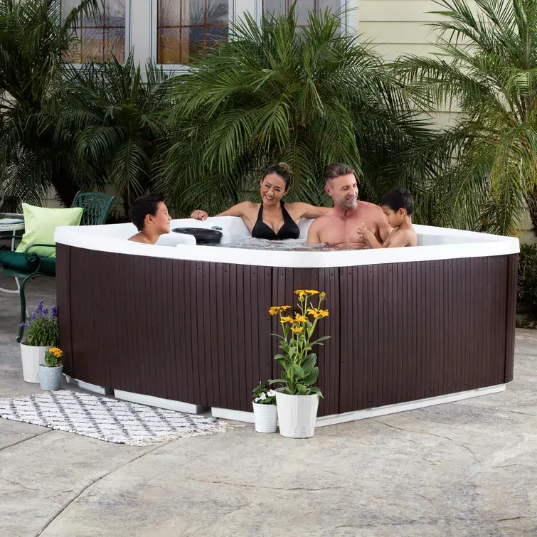 Lifesmart Spas Leganza 6 - Person 90 - Jet Rectangular Hot Tub with Ozonator