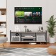 Industrial TV Stand for TVs up to 60 Inch with Storage Shelves