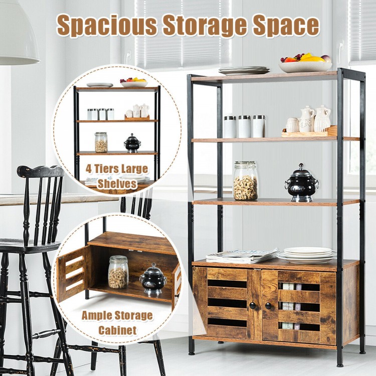 Industrial Storage Shelf with 2 Shutter Doors