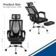 Ergonomic Recliner Mesh Office Chair with Adjustable Footrest