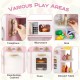 Wooden Kitchen Playset with Ice Maker and Sounds for Ages 3+