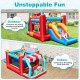 5-in-1 Ice Cream Inflatable Bounce House with Ball Pit and Slide with 480W Blower