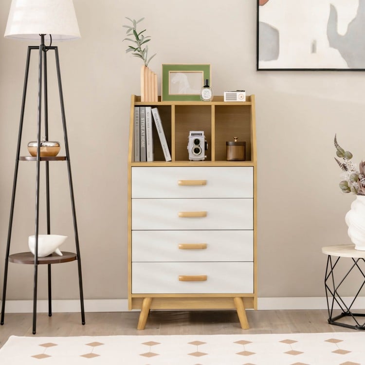 4-Drawer Dresser with 2 Anti-Tipping Kits for Bedroom