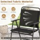 3 Pieces Patio Folding Conversation Chairs and Coffee Table