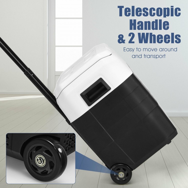 53 QT Portable Dual-Zone Car Refrigerator