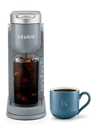 Keurig K-Iced Coffee Maker, Gray – Brews Hot & Cold, Drip Machine with Water Filter, 42oz Reservoir, Tumbler Friendly