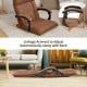 14-Position Adjusting Lazy Sofa Chair with Waist Pillow and Armrests
