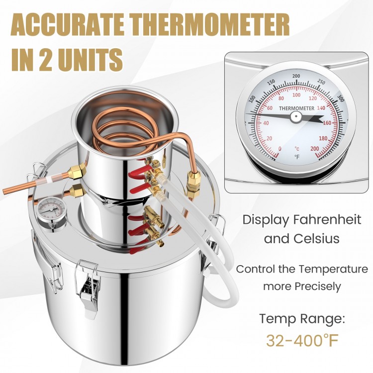 5 Gal/10 Gal 40 L Water Juicer Maker with 2 Stainless Steel Pots