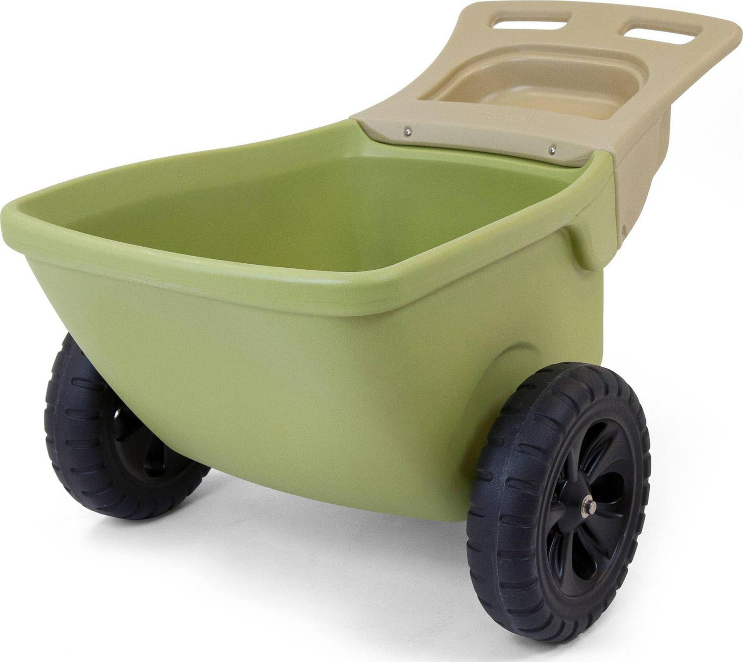 Simplay3 Easy Haul Wheelbarrow, 250 lb Capacity, Lightweight, Durable Plastic, 4 cu ft, Yard & Garden Tool