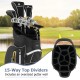 9.5 Inch Lightweight Golf Cart Bag with 15 Way Top Dividers