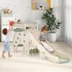 4-in-1 Toddler Slide Kids Play Slide with Cute Elephant Shape