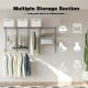 3 to 6 Feet Wall-Mounted Closet System Organizer Kit with Hang Rod