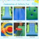 Kids Inflatable Jungle Bounce House Castle with 735W Blower