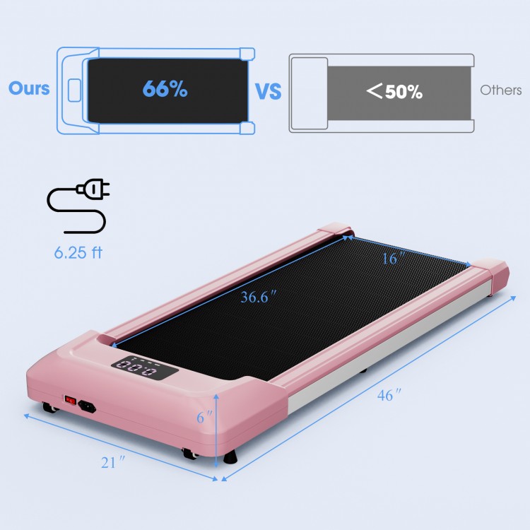 2.25 HP Walking Pad with LED Display and Remote Control
