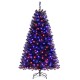 6/7/8 Feet Artificial Christmas Tree with 6 Lighting Modes and Spooky Sounds