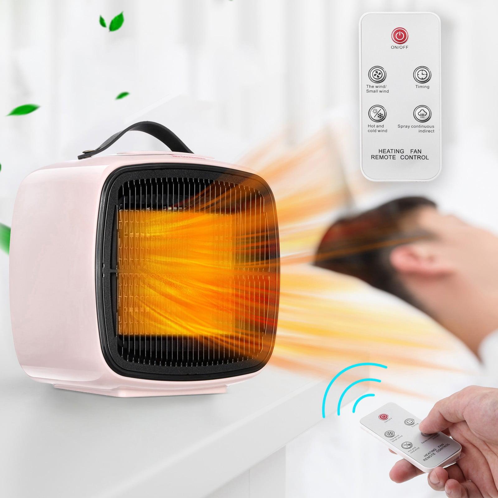 Portable 3-in-1 Ceramic Space Heater & Fan with Humidifier, 600W/1300W, Quiet, Timer, Safety Features, for Home & Office Use