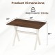 Modern Dining Table Wooden Kitchen Table with X-shaped Frame