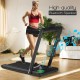 2-in-1 Folding Walking Pad Treadmill with Dual LED Display