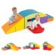 6 Pieces Foam Climbing Blocks Soft Play Climbing for Toddlers with Tunnel