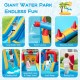 Inflatable Double Water Slide Park 9-in-1 Giant Bounce House 680W Blower Included