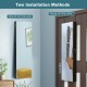 Wall Door Mounted Jewelry Armoire with Frameless LED Mirror