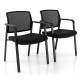 Set of 2 Stackable Reception Room Chairs with Padded Seat