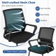 Office Chair No Wheels Ergonomic Conference Chair with Mesh Back