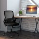 Swivel Mesh Office Chair with Foldable Backrest and Flip-Up Arms