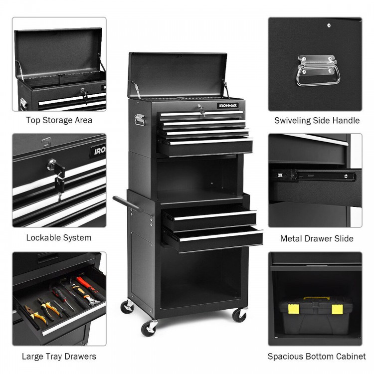 6-Drawer Tool Chest with Heightening Cabinet