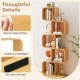5-Tier S-Shaped Bookcase with 5 Open Cubes for Living Room