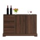 Buffet Sideboard Storage Console Table with 3 Drawers and 2-Door Cabinets