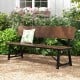 72 Inch Extra Long Bench with All-Weather HDPE Seat & Back for Yard Garden Porch