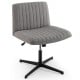 Office Furniture Set: 48 Inches x 36 Inches Mobile Whiteboard+Criss Cross Legged Chair+Linen Upholstered Executive Chair